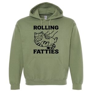 Rolling Fatties Screen Printed Hoodie Size Large